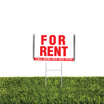For Rent Yard Sign 2pc