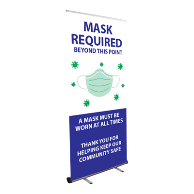 Mask Required - Roll Up Banner