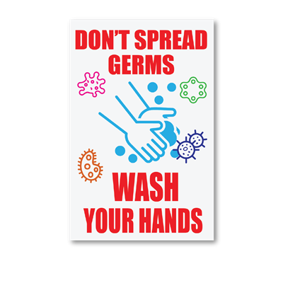 Don't Spread Germs - Wall Graphic