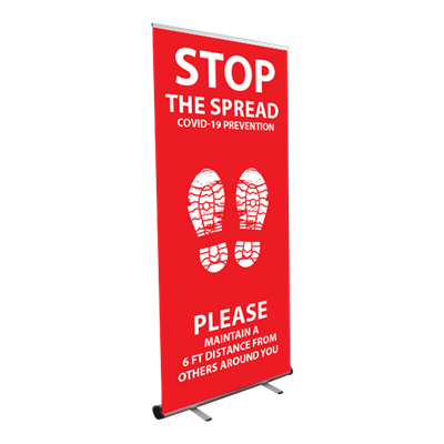 Stop The Spread - Roll Up Banner