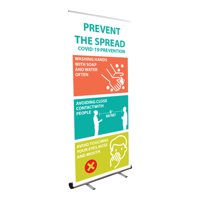 Prevent The Spread - Roll Up Banner